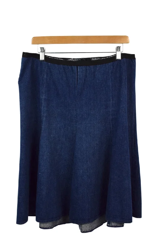 Reworked Denim Skirt denim skirt fashionable