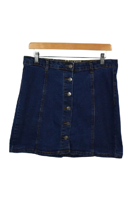Denim Mini Skirt wool skirt breathable