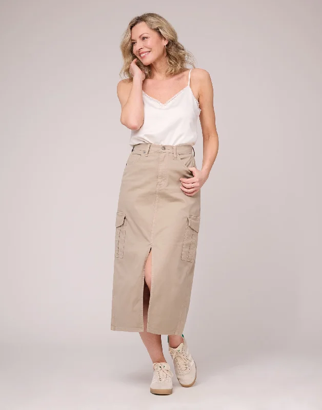 SKIRT / SUMMER SAND velvet skirt plush